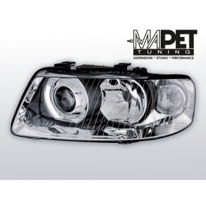 Lampy przód Audi A3 00-03 CHROM soczewkowe S3 Look - LPAU07