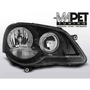 VW Polo 9N3 Angel Eyes BLACK soczewka ringi LPVWE3