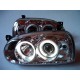 Lampy przód VW Golf 3 clear Angel Eyes CHROM soczewka ringi LPVW02