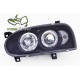 Lampy przód VW Golf 3 clear Angel Eyes BLACK soczewka ringi LPVW04