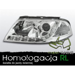 VW Passat B5 FL - DayLight CHROM LED diody jazdy dziennej LPVWD8