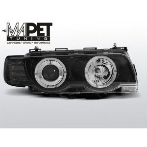 BMW E38 98-01 Angel Eyes BLACK Ringi Xenon D2S LPBM74