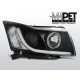 Lampy przód Chevrolet CRUZE 09-12 TUBE LIGHT BLACK LPCT08