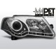 Lampy przód VW Passat B6 3C - diodowe CHROM LED - diodowe LPVWC1