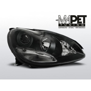 Mercedes S-klasa W220 98-05 BLACK + soczewks LPME66