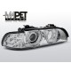 Lampy przód BMW E39 CHROM Angel Eyes kierunkowskaz LED LPBMA5