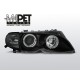 Lampy przód BMW E46 Sedan / Touring 01-05 ANGEL EYES BLACK LPBMA0