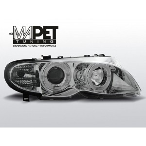 BMW E46 Sedan / Touring 01-05 CLEAR ANGEL EYES CHROM LPBM99