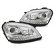 Lampy przód Mercedes M-klasa W164 ML CHROM LED diodowe dynamiczne LPMEC9