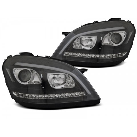 Lampy przód Mercedes M-klasa W164 ML BLACK LED diodowe dynamiczne LPMED0